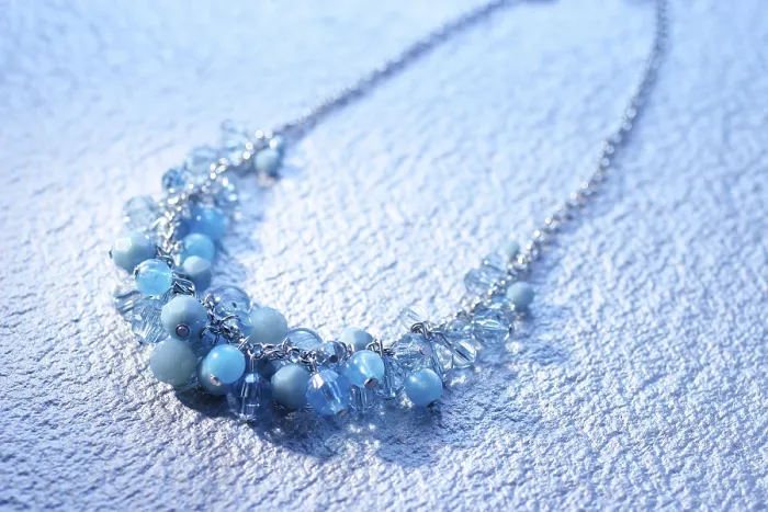 Framed Print : Beaded Necklace Print Framed Print : Beaded Necklace Print