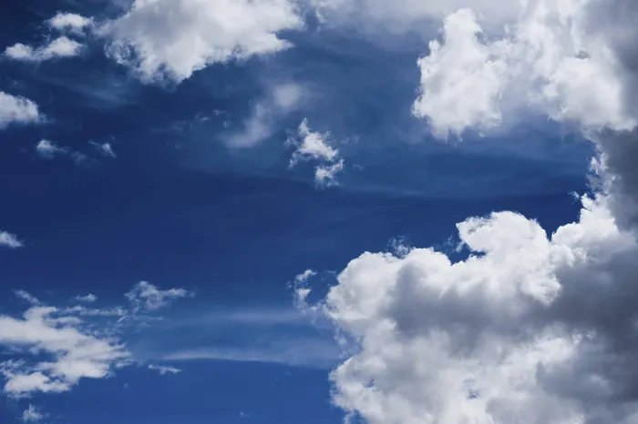 Framed Print : Beautiful Blue Sky Background Print with Clouds Framed Print : Beautiful Blue Sky Background Print with Clouds