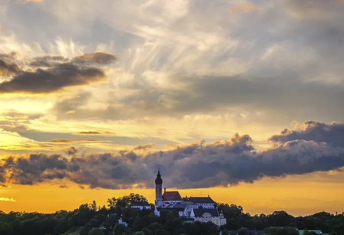 Framed Print : Beautiful Evening Sky Print, Erling Andechs Landscape