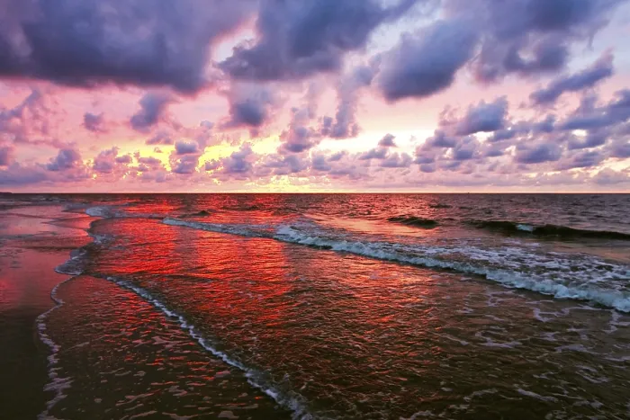 Framed Print : Beautiful Sunset Print - Vibrant Evening Sky Framed Print : Beautiful Sunset Print - Vibrant Evening Sky