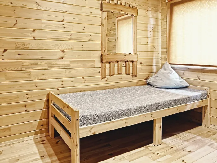 Framed Print : Bed in the Corner of the Bedroom Print Framed Print : Bed in the Corner of the Bedroom Print
