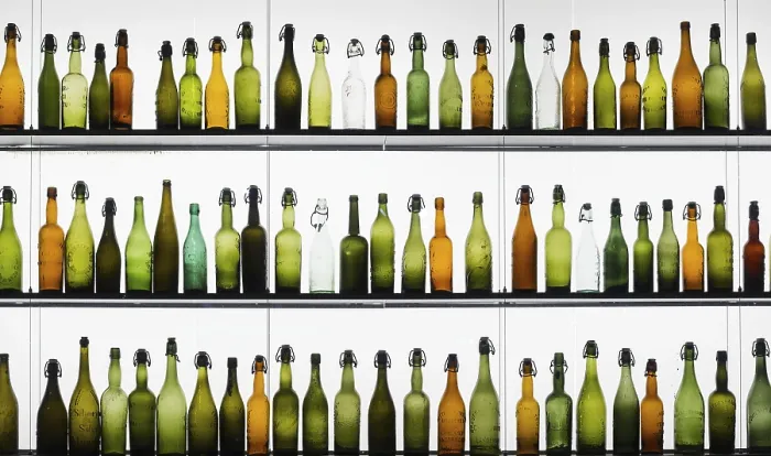 Framed Print : Vintage Beer Bottles Print Framed Print : Vintage Beer Bottles Print