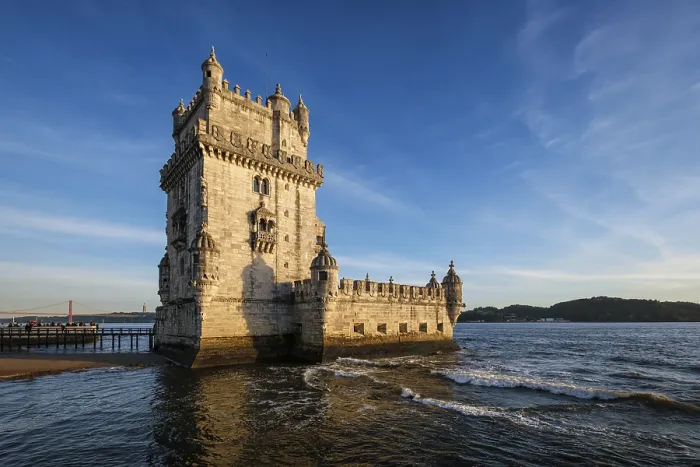 Framed Print : Belem Tower Print at Sunset over Tagus River, Lisbon Framed Print : Belem Tower Print at Sunset over Tagus River, Lisbon