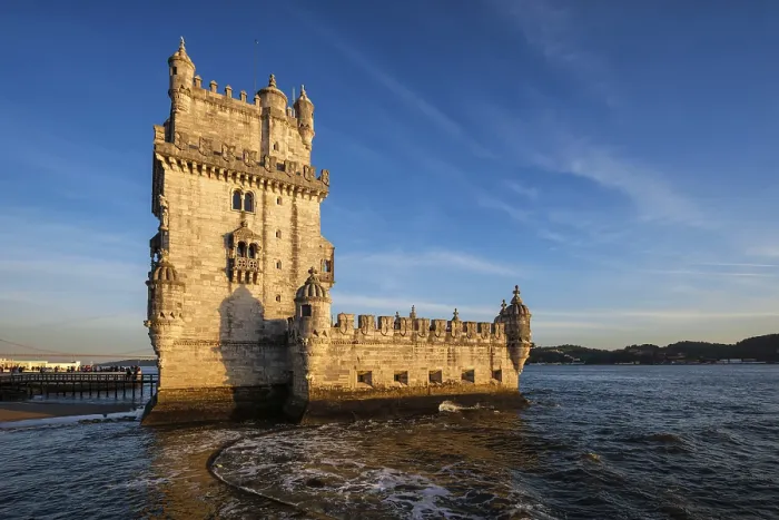 Framed Print : Belem Tower Print at Sunset, Lisbon, Portugal