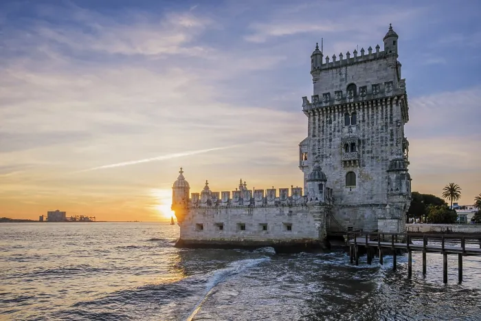 Framed Print : Belem Tower Print at Sunset on Tagus River, Lisbon, Portugal Framed Print : Belem Tower Print at Sunset on Tagus River, Lisbon, Portugal
