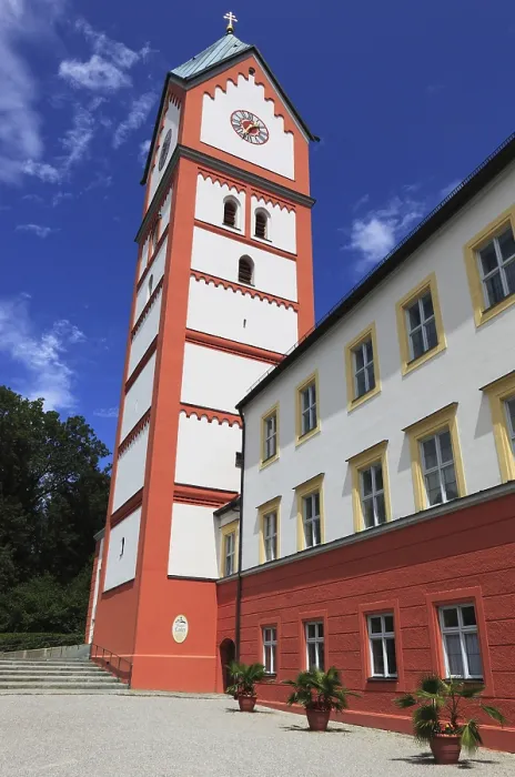 Framed Print : Scheyern Monastery Bell Tower Print, Bavaria, Germany Framed Print : Scheyern Monastery Bell Tower Print, Bavaria, Germany