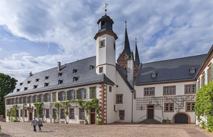 Framed Print : Former Benedict Monastery Print, Seligenstadt, Germany Framed Print : Former Benedict Monastery Print, Seligenstadt, Germany