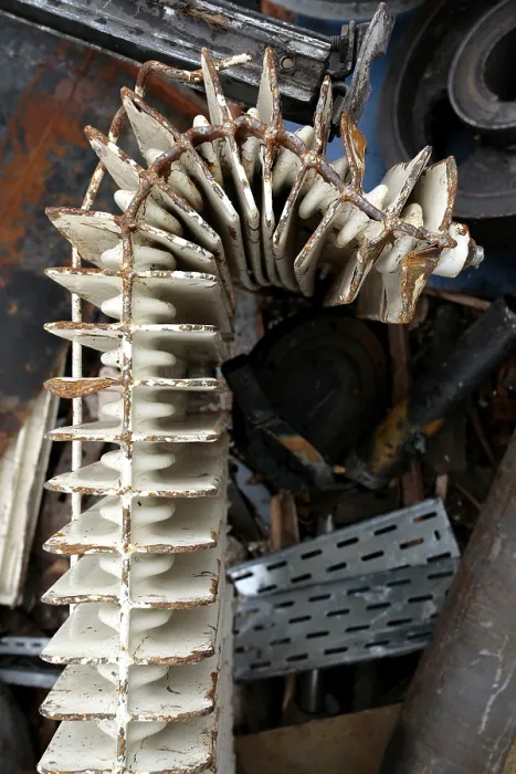 Framed Print : Bent Radiator in Scrapyard Print Framed Print : Bent Radiator in Scrapyard Print