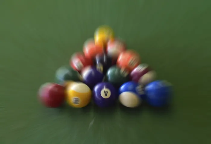 Framed Print : Triangular Billiard Ball Print Framed Print : Triangular Billiard Ball Print
