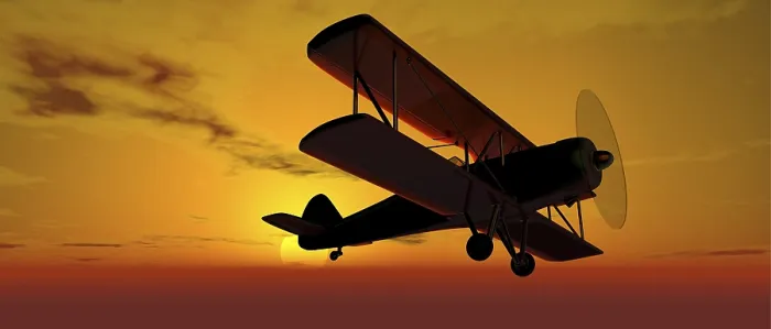 Framed Print : Biplane Flying in the Sky Print Framed Print : Biplane Flying in the Sky Print