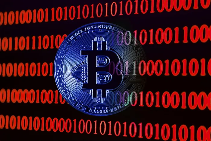 Framed Print : Bitcoin Binary Code Print Framed Print : Bitcoin Binary Code Print