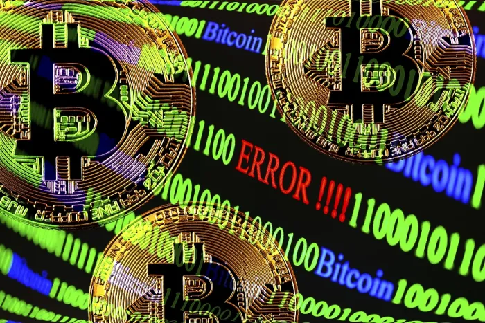 Framed Print : Bitcoin Binary Code Print: Error Message Framed Print : Bitcoin Binary Code Print: Error Message