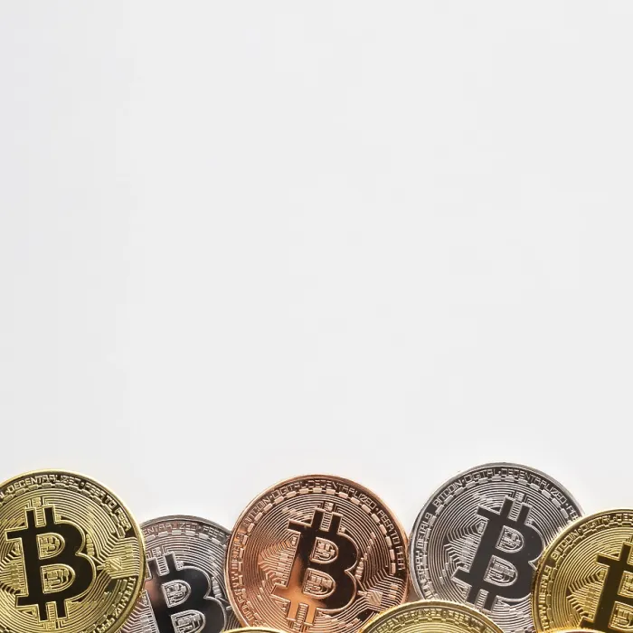 Framed Print : Bitcoin Color Print with Plain Background Framed Print : Bitcoin Color Print with Plain Background