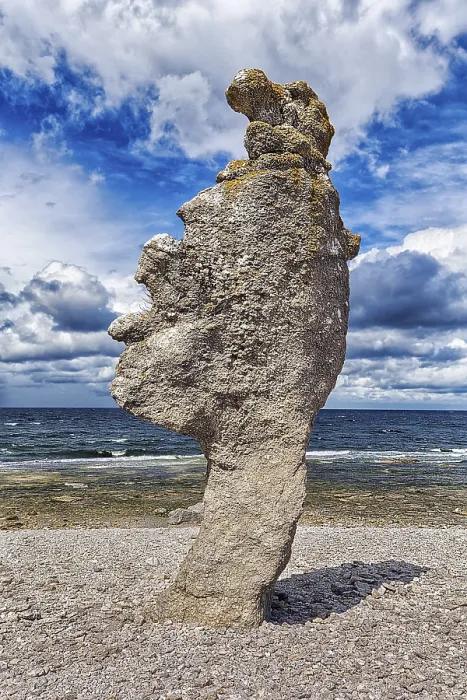 Framed Print : Faro Island Limestone Column Print Framed Print : Faro Island Limestone Column Print