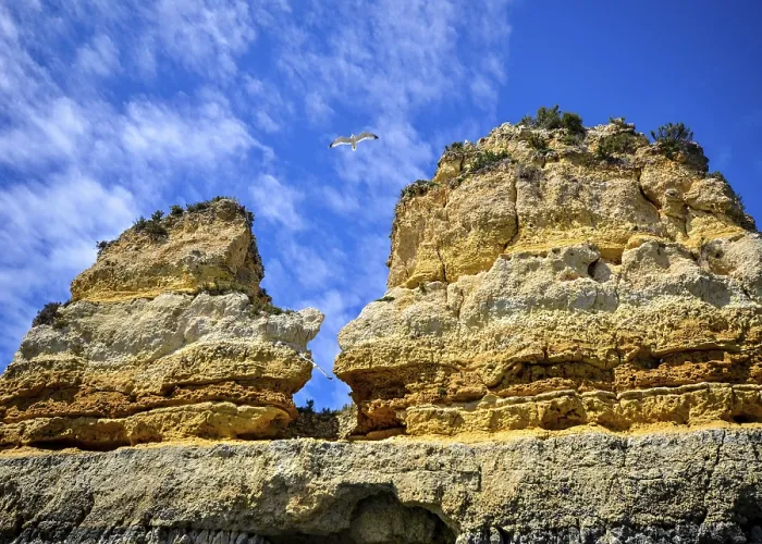 Framed Print : Bizarre Sandstone Cliffs Print, Algarve Coastline Framed Print : Bizarre Sandstone Cliffs Print, Algarve Coastline