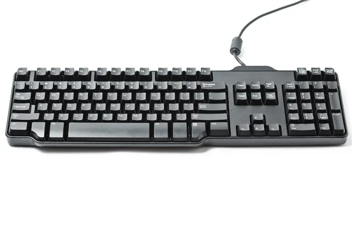 Framed Print : Black Computer Keyboard Print on White Background Framed Print : Black Computer Keyboard Print on White Background