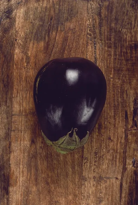 Framed Print : Black Eggplant Print, Top View Framed Print : Black Eggplant Print, Top View