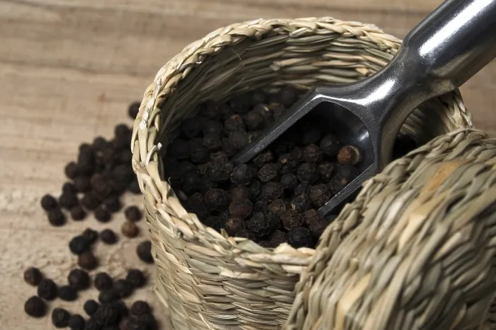 Framed Print : Black Pepper Print - Aromatic Spice Framed Print : Black Pepper Print - Aromatic Spice