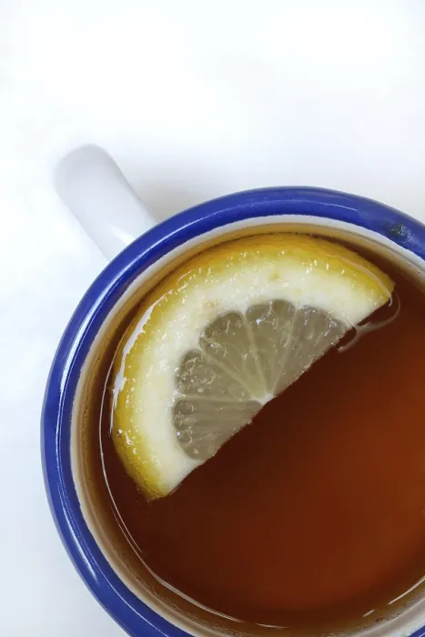 Framed Print : Black Tea Print with Lemon Slice Framed Print : Black Tea Print with Lemon Slice