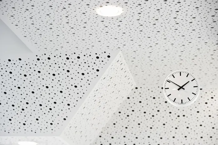 Framed Print : Black and White Clock Print on Monochromatic Ceiling Framed Print : Black and White Clock Print on Monochromatic Ceiling