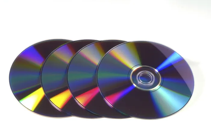 Framed Print : Blank DVDs  /  CDs Print from imageBROKER