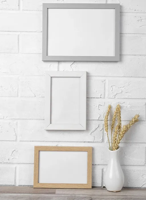 Framed Print : Blank Frames Wall Vase Print Framed Print : Blank Frames Wall Vase Print