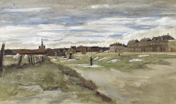 Framed Print : Vincent van Gogh, Bleachery at Scheveningen (1882) Print Framed Print : Vincent van Gogh, Bleachery at Scheveningen (1882) Print