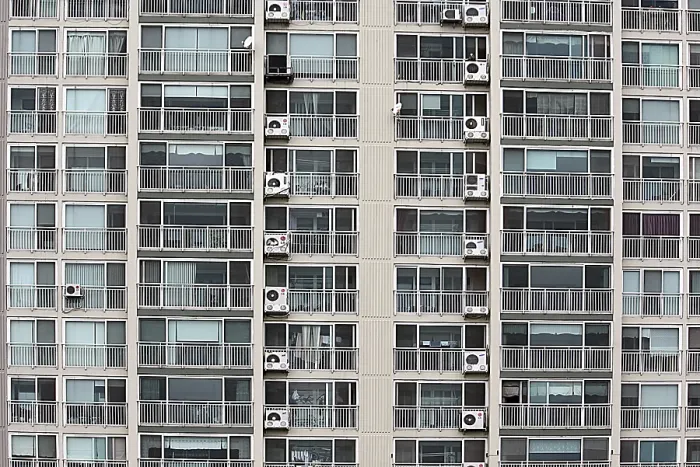 Framed Print : Block of flats Print, Urban Architecture Framed Print : Block of flats Print, Urban Architecture