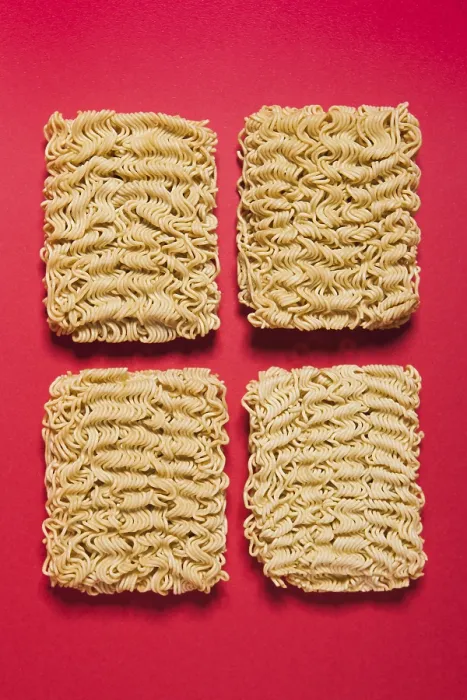 Framed Print : Four Blocks Instant Noodle Print Framed Print : Four Blocks Instant Noodle Print