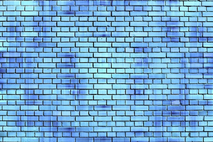 Framed Print : Blue Brick Wall Background Print Framed Print : Blue Brick Wall Background Print
