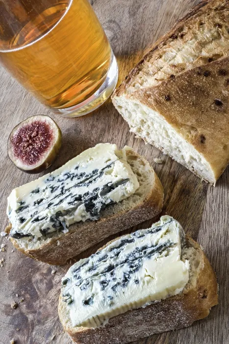 Framed Print : Blue Cheese, Cider and White Bread Print Framed Print : Blue Cheese, Cider and White Bread Print
