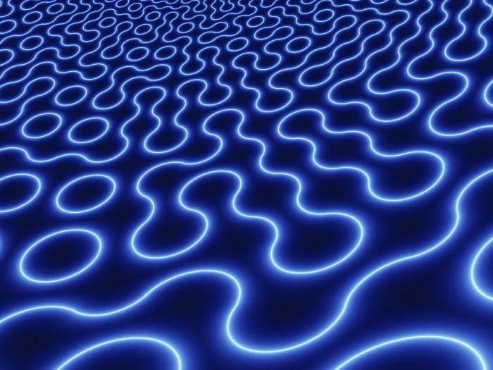 Framed Print : Blue Curve Pattern Print Framed Print : Blue Curve Pattern Print