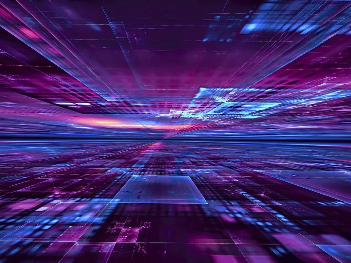 Framed Print : Blue and Purple Technology Print Background Framed Print : Blue and Purple Technology Print Background