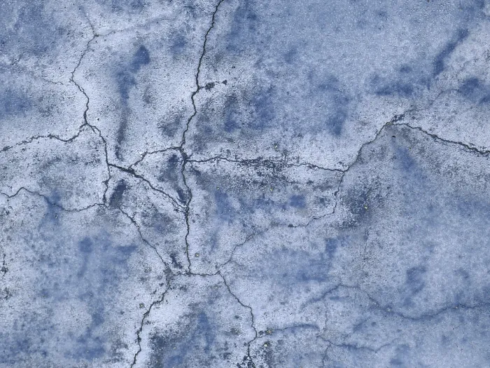 Framed Print : Blue Wall with Cracks Print Framed Print : Blue Wall with Cracks Print