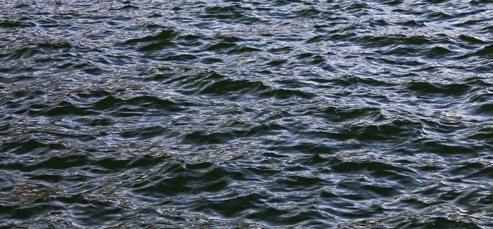 Framed Print : Blue Water Surface Print with Graphic Elements