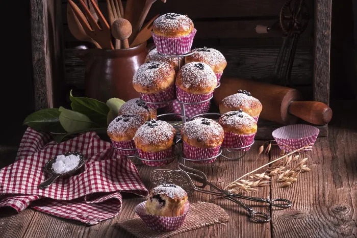 Framed Print : Blueberries Muffins Print Framed Print : Blueberries Muffins Print