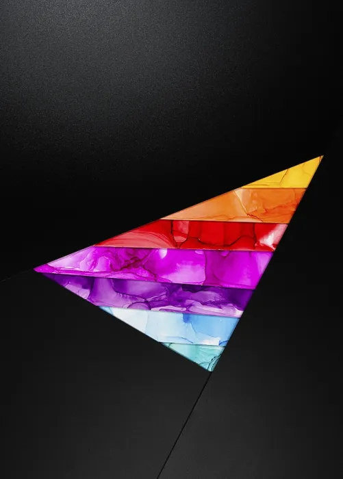 Framed Print : Vibrant Triangular Print Design Framed Print : Vibrant Triangular Print Design