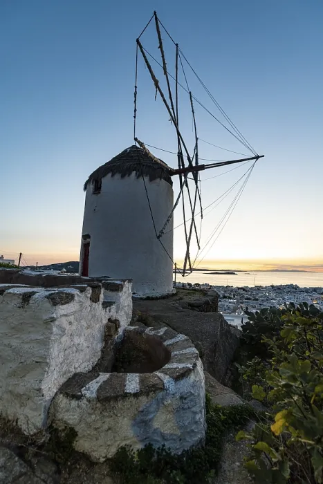 Framed Print : Boni's Windmill at Sunset Print, Horta, Mykonos Framed Print : Boni's Windmill at Sunset Print, Horta, Mykonos
