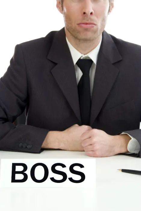 Framed Print : Boss in the Office Print Framed Print : Boss in the Office Print
