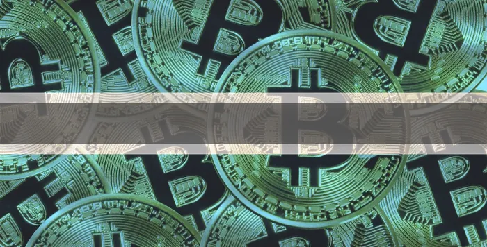 Framed Print : Botswana Flag Print with Bitcoin Background Framed Print : Botswana Flag Print with Bitcoin Background