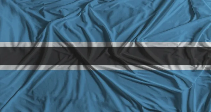 Framed Print : Botswana Flag Print with Fabric Texture Background Framed Print : Botswana Flag Print with Fabric Texture Background