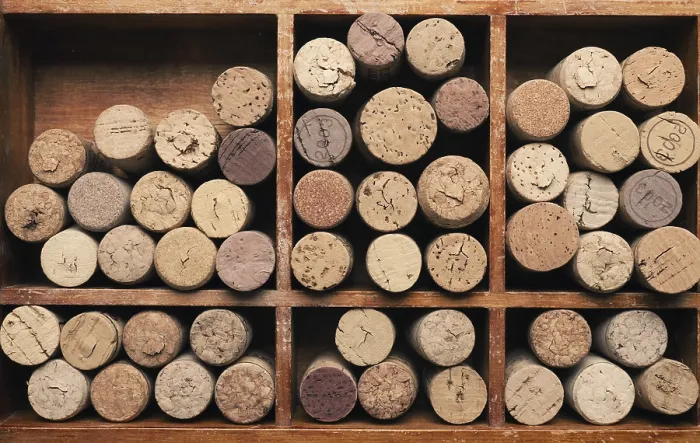 Framed Print : Wine Cork Print in Wooden Box Framed Print : Wine Cork Print in Wooden Box
