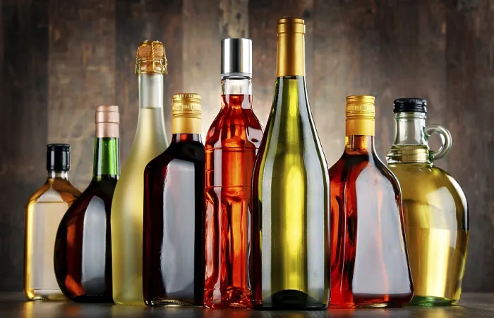 Framed Print : Assorted Alcoholic Beverages Print