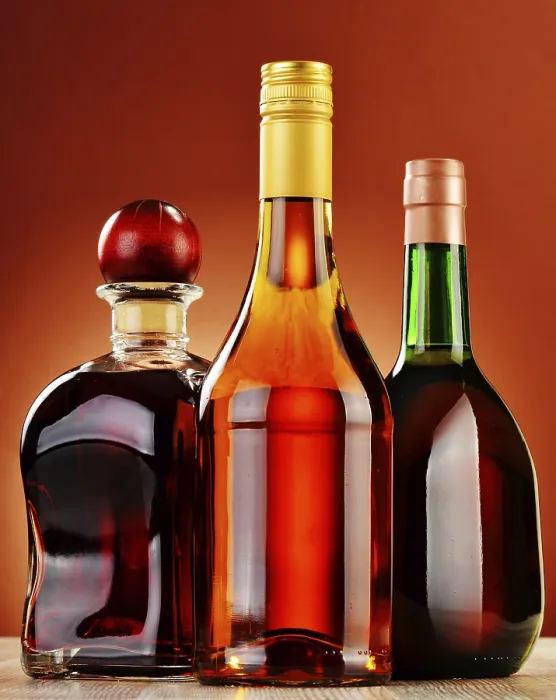 Framed Print : Bottles of Assorted Alcoholic Beverages Print Framed Print : Bottles of Assorted Alcoholic Beverages Print