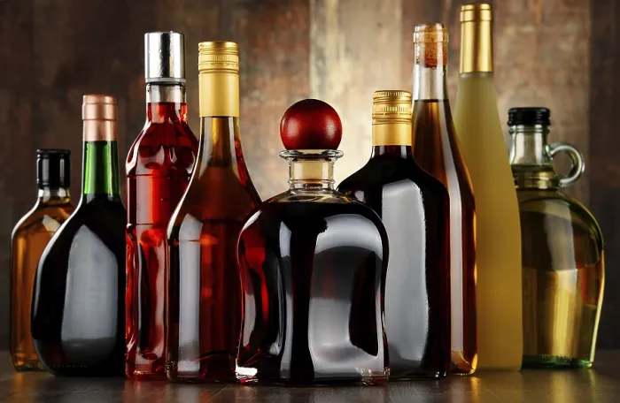 Framed Print : Bottles of Assorted Alcoholic Beverages Print Framed Print : Bottles of Assorted Alcoholic Beverages Print