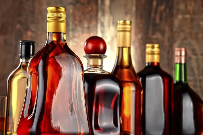 Framed Print : Assorted Alcoholic Beverages Print Framed Print : Assorted Alcoholic Beverages Print