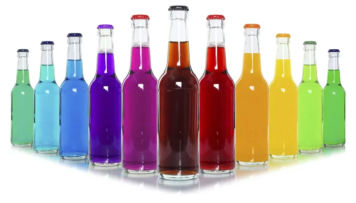 Framed Print : Colourful Drinks Bottles Print
