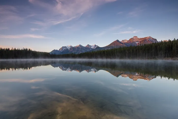 Framed Print : The Bow Range Reflected in Herbert Lake Print, Banff National Park Framed Print : The Bow Range Reflected in Herbert Lake Print, Banff National Park