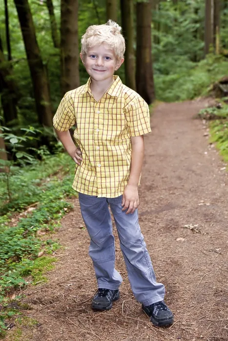 Framed Print : Boy, 5 years old, on a forest path Print Framed Print : Boy, 5 years old, on a forest path Print