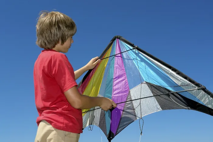 Framed Print : Boy Launching Stunt Kite Print Framed Print : Boy Launching Stunt Kite Print